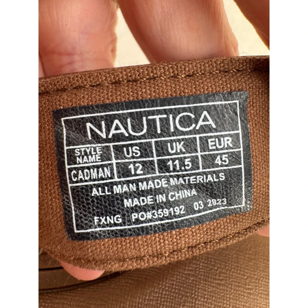 Nautica - Cadman Flip Flop Sandals Zigzag Stitch - Brown - 12 - Mens